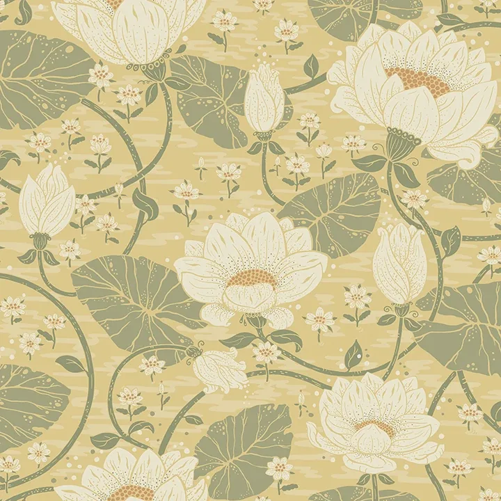 4080-83123 | Eva Light Yellow Lotus Dreams Wallpaper