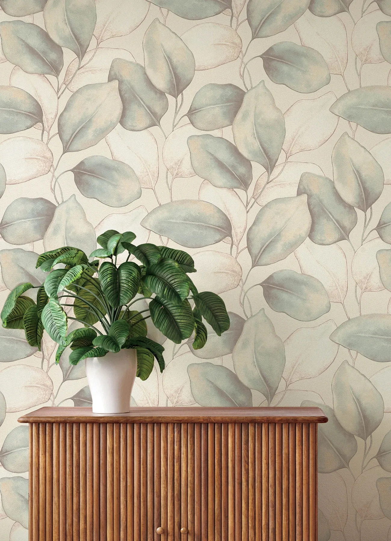 A-Street Prints Evanthe Aqua Vine Wallpaper - SKU 4202-659863