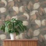 A-Street Prints Evanthe Charcoal Vine Wallpaper - SKU 4202-659887