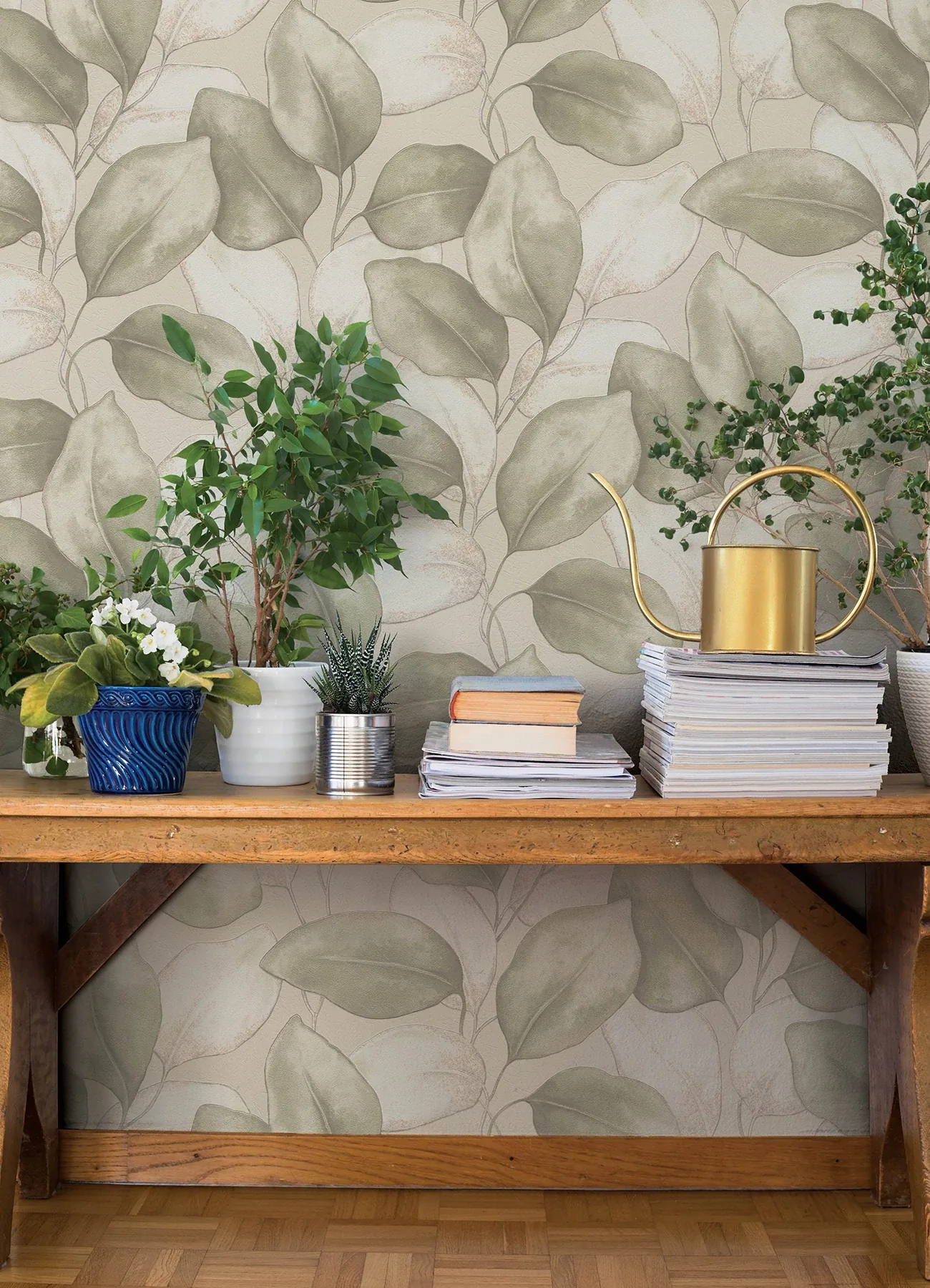 A-Street Prints Evanthe Sage Vine Wallpaper - SKU 4202-659870