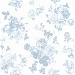 A-Street Prints Everblooming Rosettes Dreamy Sky Cabbage Rose Bouquets Wallpaper - SKU AST4102