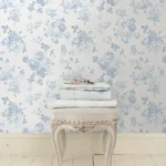 A-Street Prints Everblooming Rosettes Dreamy Sky Cabbage Rose Bouquets Wallpaper - SKU AST4102