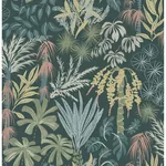 A-Street Prints Everglades Dark Green Botanical Wallpaper - SKU 4172-27480