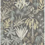 A-Street Prints Everglades Grey Botanical Wallpaper - SKU 4172-27481