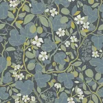 A-Street Prints Ewald Blue Garden Vines Wallpaper - SKU 2932-65122