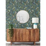 A-Street Prints Ewald Blue Garden Vines Wallpaper - SKU 2932-65122