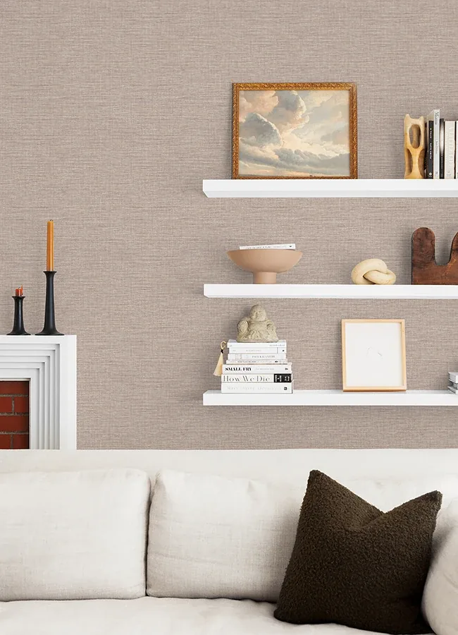 A-Street Prints Exhale Blush Texture Wallpaper - SKU 4046-26464