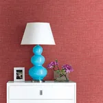 A-Street Prints Exhale Coral Faux Grasscloth Wallpaper - SKU 2744-24117