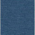 A-Street Prints Exhale Denim Faux Grasscloth Wallpaper - SKU 2744-24120