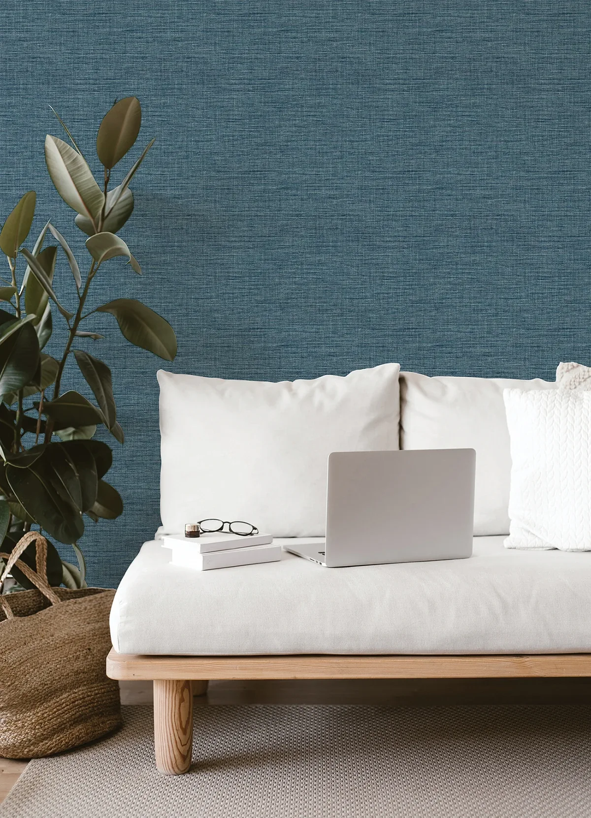 A-Street Prints Exhale Denim Texture Wallpaper - SKU 4014-26460
