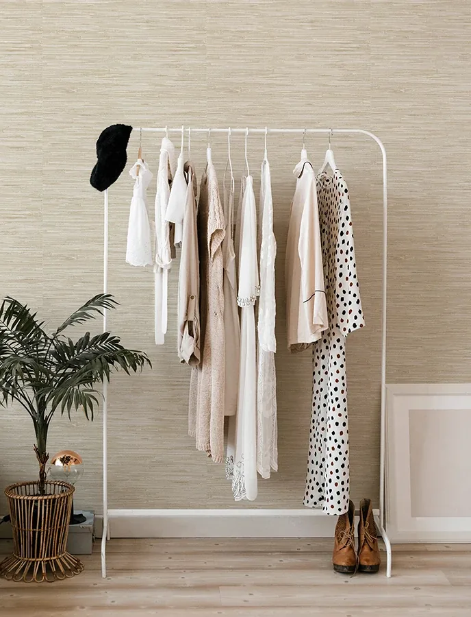 A-Street Prints Exhale Dove Woven Faux Grasscloth Wallpaper - SKU 4146-27258