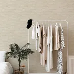 A-Street Prints Exhale Dove Woven Faux Grasscloth Wallpaper - SKU 4147-27258