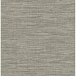 A-Street Prints Exhale Grey Faux Grasscloth Wallpaper - SKU 2744-24119
