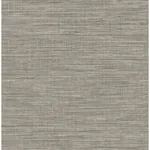 A-Street Prints Exhale Grey Faux Grasscloth Wallpaper - SKU 2903-24119