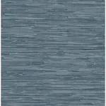 A-Street Prints Exhale Indigo Woven Faux Grasscloth Wallpaper - SKU 4146-27260