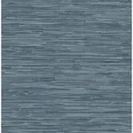 A-Street Prints Exhale Indigo Woven Faux Grasscloth Wallpaper - SKU 4147-27260