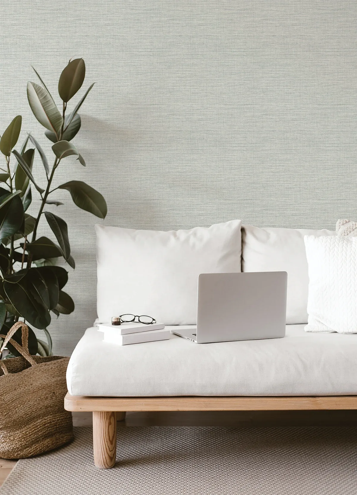A-Street Prints Exhale Light Blue Texture Wallpaper - SKU 4014-26461