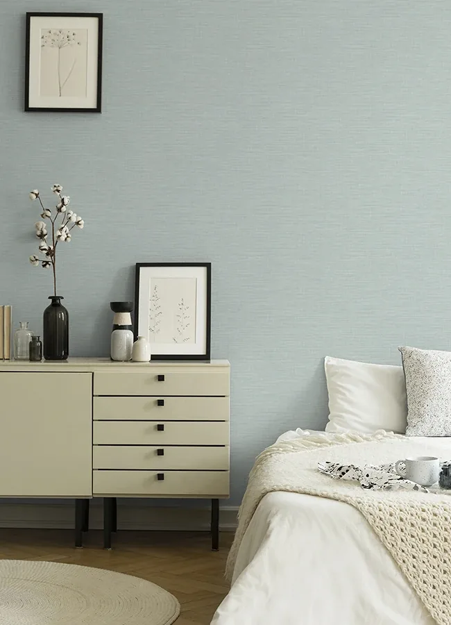 A-Street Prints Exhale Light Blue Texture Wallpaper - SKU 4046-25850