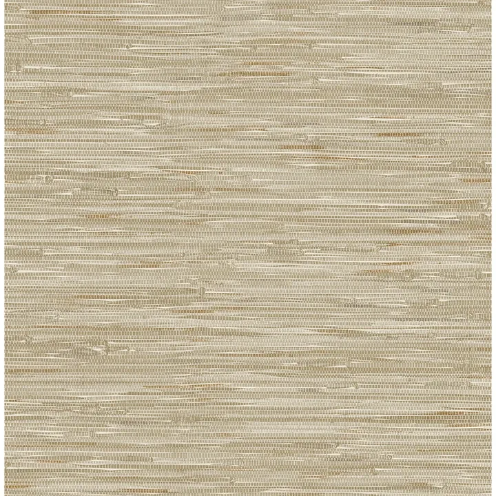 A-Street Prints Exhale Light Brown Woven Faux Grasscloth Wallpaper - SKU 4146-27259