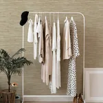 A-Street Prints Exhale Light Brown Woven Faux Grasscloth Wallpaper - SKU 4146-27259