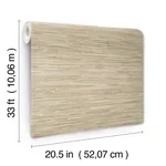 A-Street Prints Exhale Light Brown Woven Faux Grasscloth Wallpaper - SKU 4147-27259