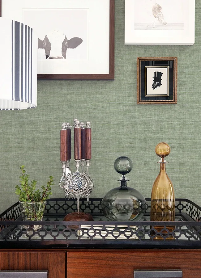 A-Street Prints Exhale Light Green Texture Wallpaper - SKU 4046-26457