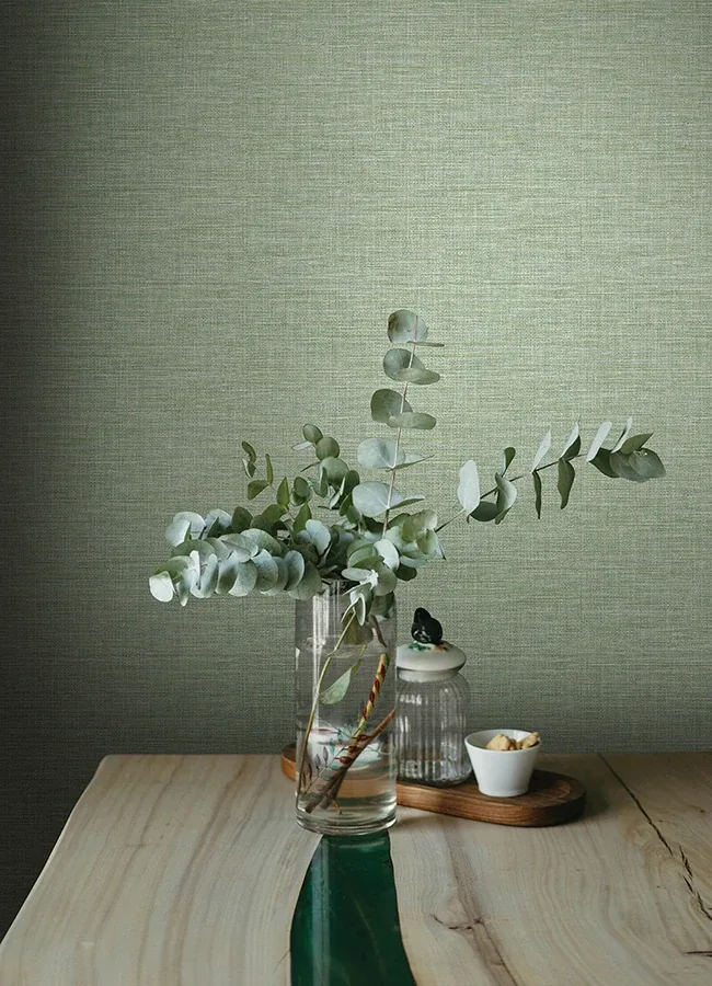 A-Street Prints Exhale Light Green Texture Wallpaper - SKU 4143-26457