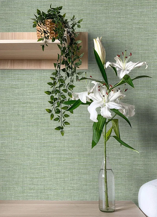 A-Street Prints Exhale Light Green Texture Wallpaper - SKU 4143-26457