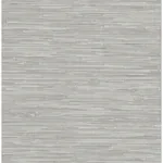 A-Street Prints Exhale Light Grey Woven Faux Grasscloth Wallpaper - SKU 4146-27263