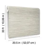 A-Street Prints Exhale Light Grey Woven Faux Grasscloth Wallpaper - SKU 4146-27263