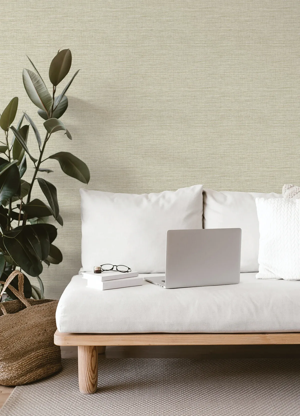 A-Street Prints Exhale Light Yellow Texture Wallpaper - SKU 4014-26463