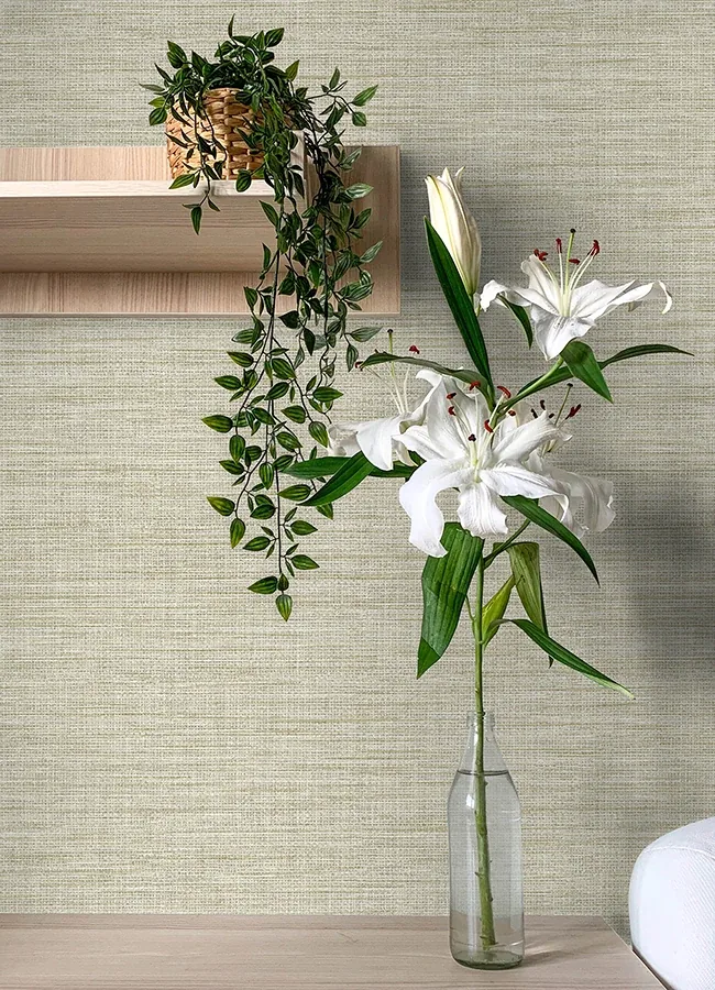 A-Street Prints Exhale Light Yellow Texture Wallpaper - SKU 4143-26463