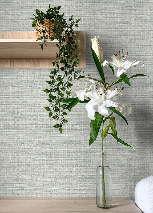 A-Street Prints Exhale Seafoam Texture Wallpaper - SKU 4143-26461