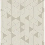 A-Street Prints Fairbank Champagne Linen Geometric Wallpaper - SKU 4034-26770