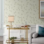 A-Street Prints Fairbank Champagne Linen Geometric Wallpaper - SKU 4034-26770