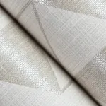 A-Street Prints Fairbank Champagne Linen Geometric Wallpaper - SKU 4034-26770