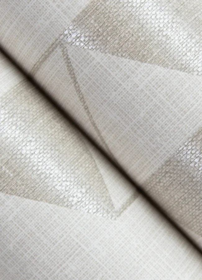 A-Street Prints Fairbank Champagne Linen Geometric Wallpaper - SKU 4034-26770