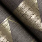 A-Street Prints Fairbank Chocolate Linen Geometric Wallpaper - SKU 4034-26773