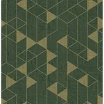 A-Street Prints Fairbank Evergreen Linen Geometric Wallpaper - SKU 4034-26774