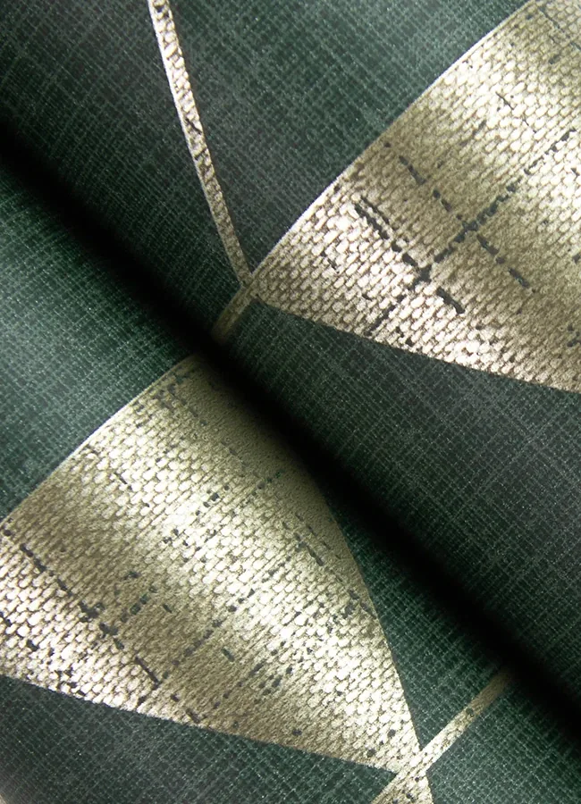 A-Street Prints Fairbank Evergreen Linen Geometric Wallpaper - SKU 4034-26774