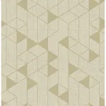 A-Street Prints Fairbank Gold Linen Geometric Wallpaper - SKU 4034-26772