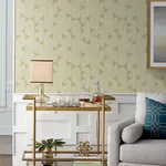 A-Street Prints Fairbank Gold Linen Geometric Wallpaper - SKU 4034-26772