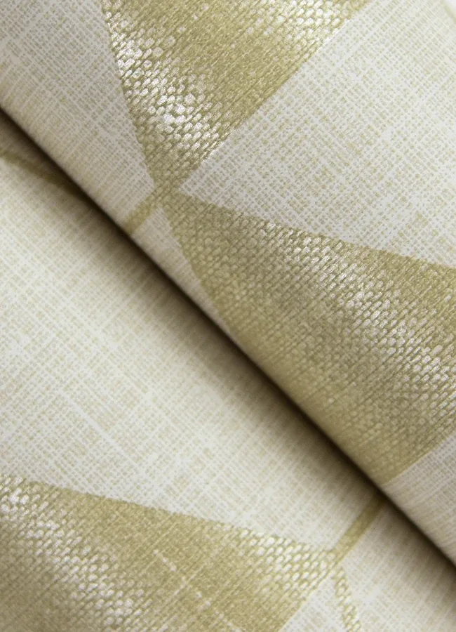 A-Street Prints Fairbank Gold Linen Geometric Wallpaper - SKU 4034-26772