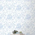 A-Street Prints Fairytale Blissful Blue Toile Wallpaper | Wallpaper Twins A-Street Prints Fairytale Blissful Blue Toile Wallpaper - SKU AST6272