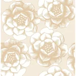 A-Street Prints Fanciful Gold Floral Wallpaper - SKU 2763-24241