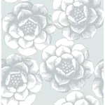 A-Street Prints Fanciful Silver Floral Wallpaper - SKU 2763-24240