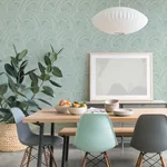 A-Street Prints Farrah Green Geometric Wallpaper - SKU 2975-26218