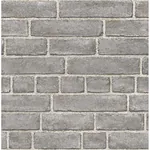 A-Street Prints Façade Grey Brick Wallpaper - SKU 2540-24050