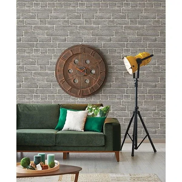 A-Street Prints Façade Grey Brick Wallpaper - SKU 2540-24050