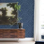 A-Street Prints Felix Indigo Indigo Geometric Wallpaper - SKU 2975-26242